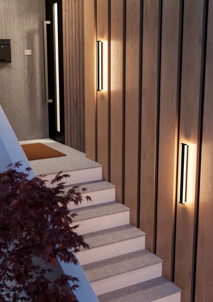 Design wall lamp Neviano 58cm black Eglo 9008606261949