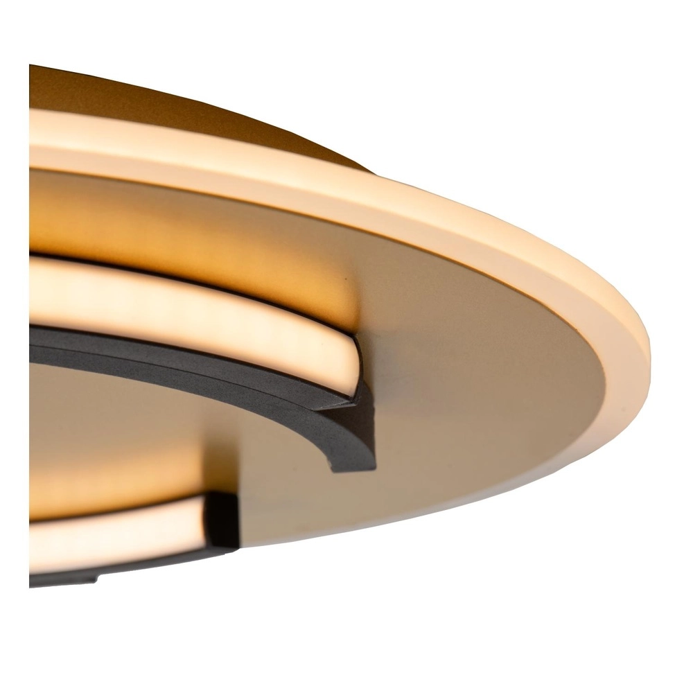 Design ceiling light Andreas Ø 39,6cm - 30W black with gold Lucide 5411212441744
