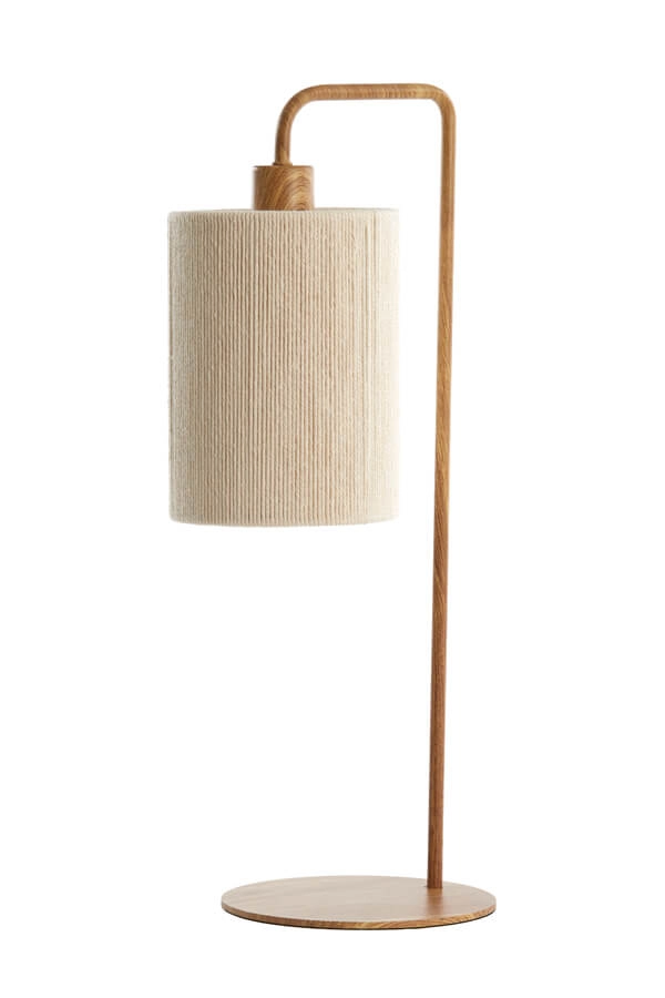 Japandi table lamp Donio Light wood print Light & Living 8717807710088