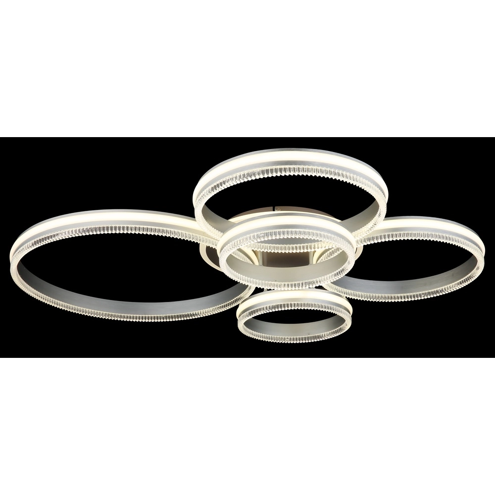 Ceiling lamp Francine gunmetal 5 rings Globo 9007371580644
