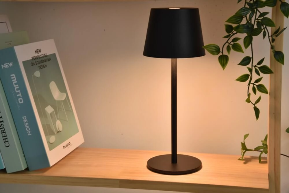 Black table lamp Roble design Lutec 6939412089539