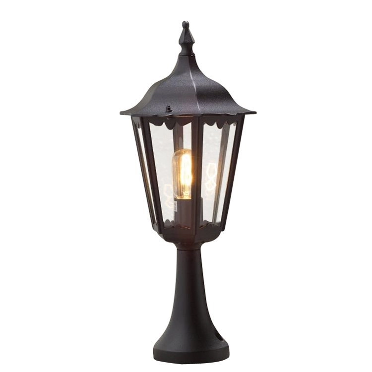 Classic pedestal lamp Firenze black