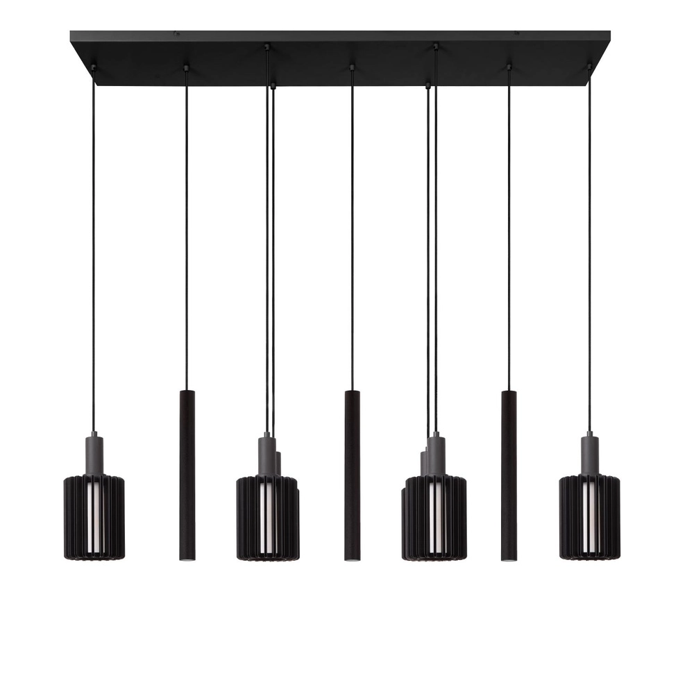 9-light pendant lamp Lambres Black