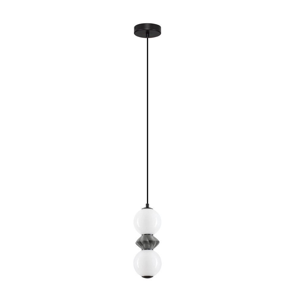 Pendant lamp Pallina white - grey