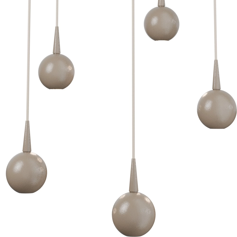 5-light pendant lamp Talana beige terra Ø 35cm DTW Masterlight 8718121399072