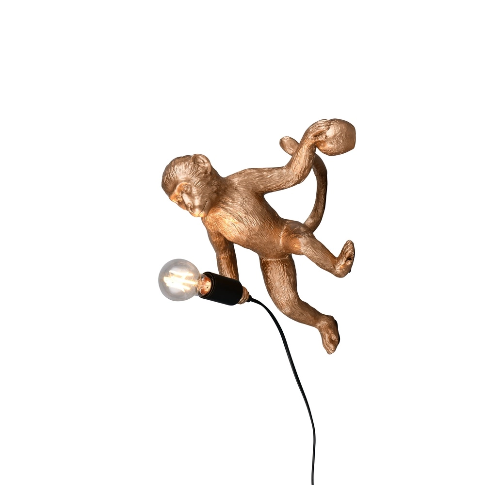 Wall lamp Louy monkey gold