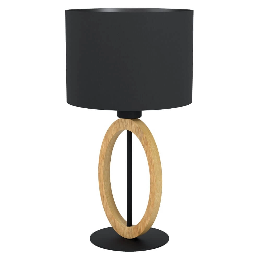 Black table lamp Basildon 1