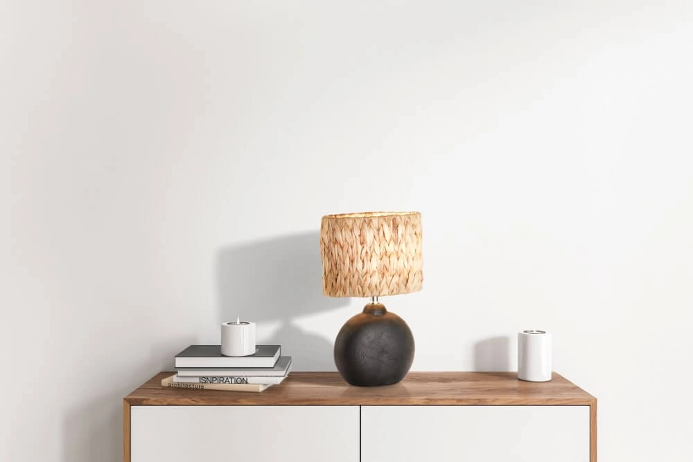 Table lamp Hyazinthe rattan 23cm Fischer & Honsel 4003694506823