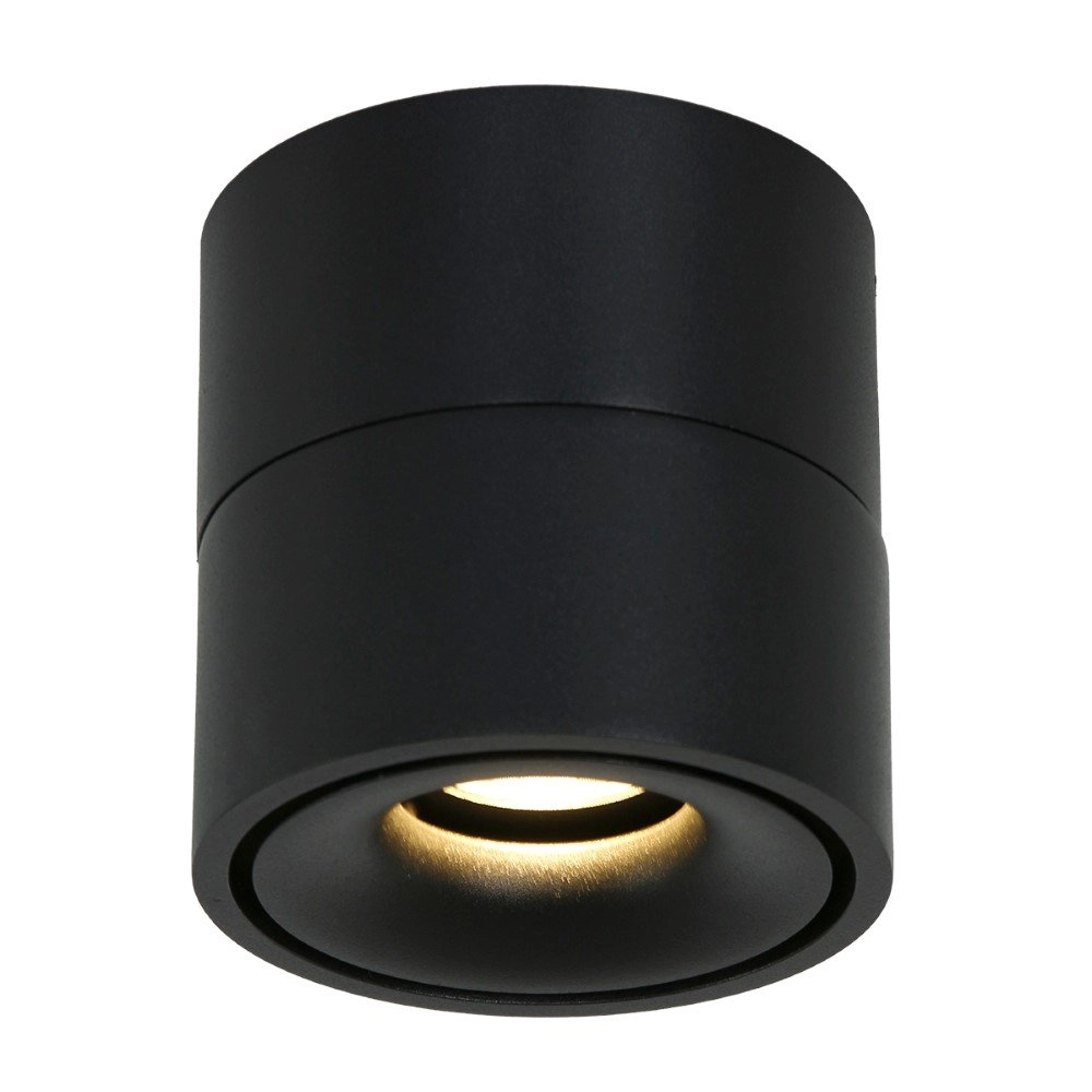 Sleek surface-mounted spot Fez Black black Steinhauer 8712746132496