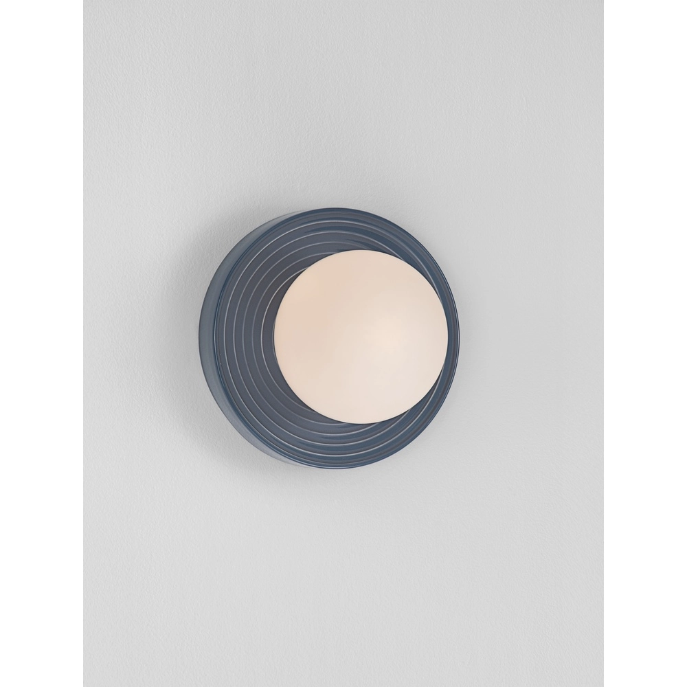 Wall lamp Orbique light blue Ø 22cm Lyora 5212017483867