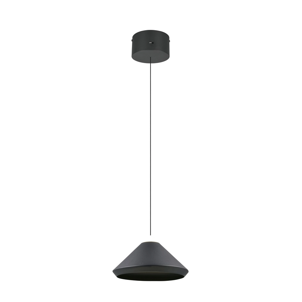 Modern pendant lamp Laguna Ø 30cm black Trio 4017807677508