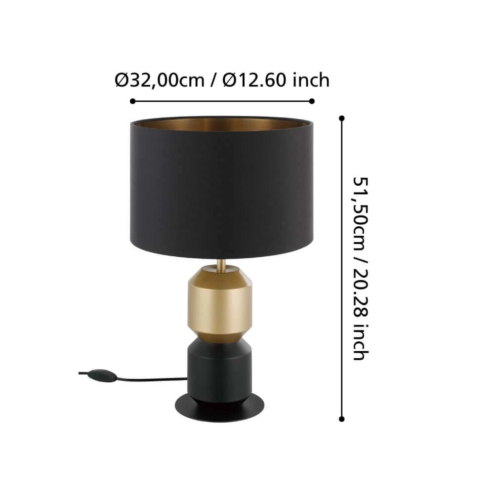 Chic table lamp Laurignano Ø 32cm Stars of Light 9008606240944