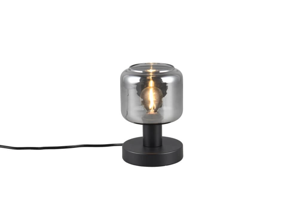 Smoke glass table lamp Mataro