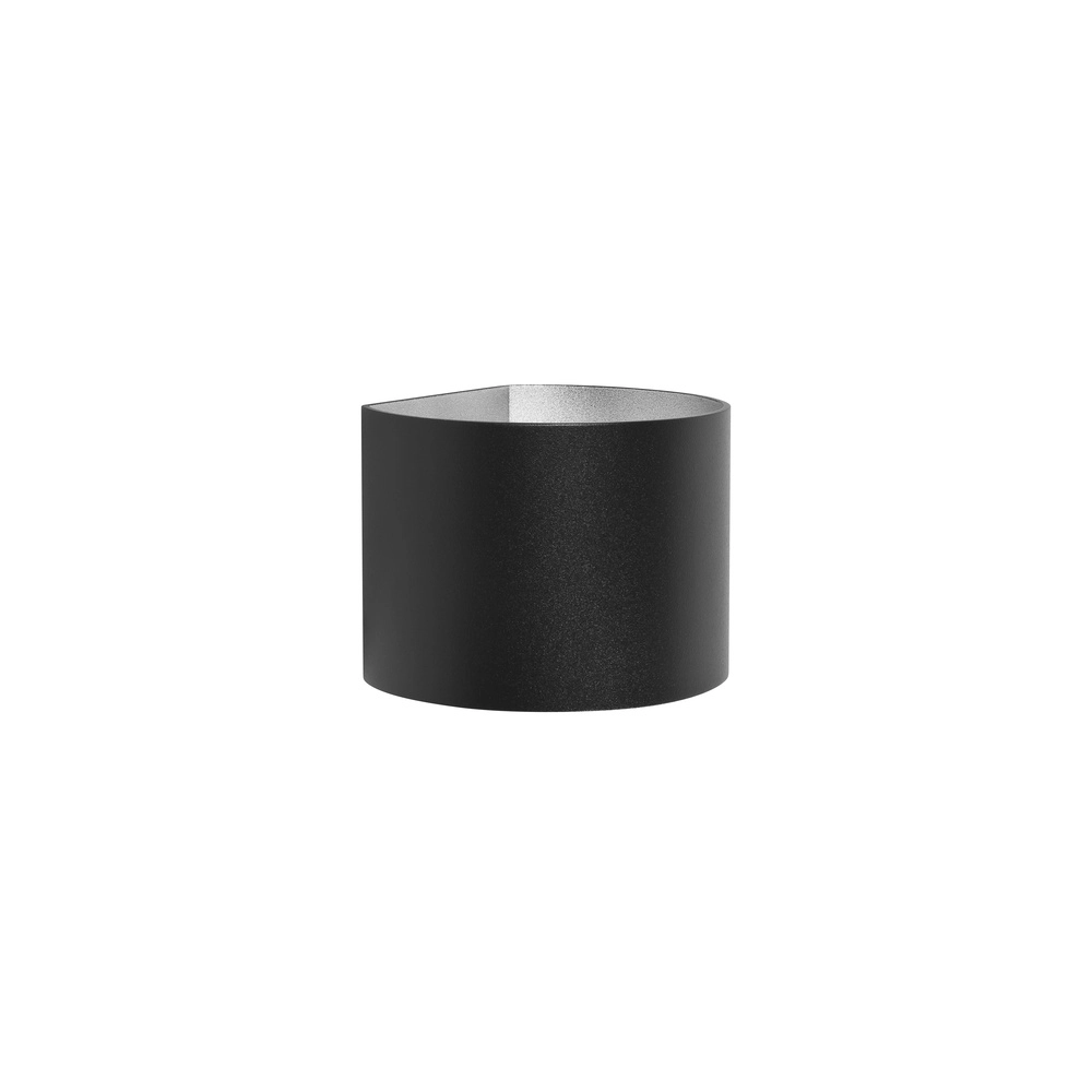 Wall spotlight Round black