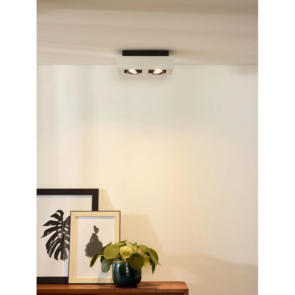 Ceiling spotlight Xirax 2 x 5W white Lucide 5411212092311