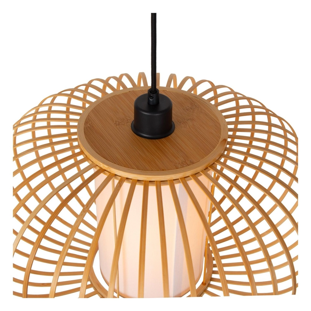 Pendant lamp Thuline Ø 60cm wood look Lucide 5411212051783