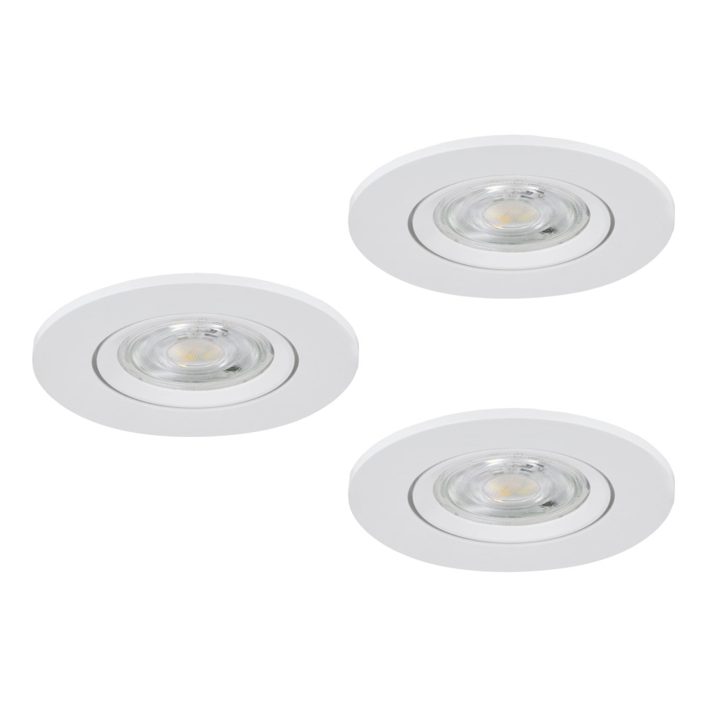 Set of 3 recessed spotlights Barranco white Ø 9cm - 3-step CCT Eglo 9008606359424