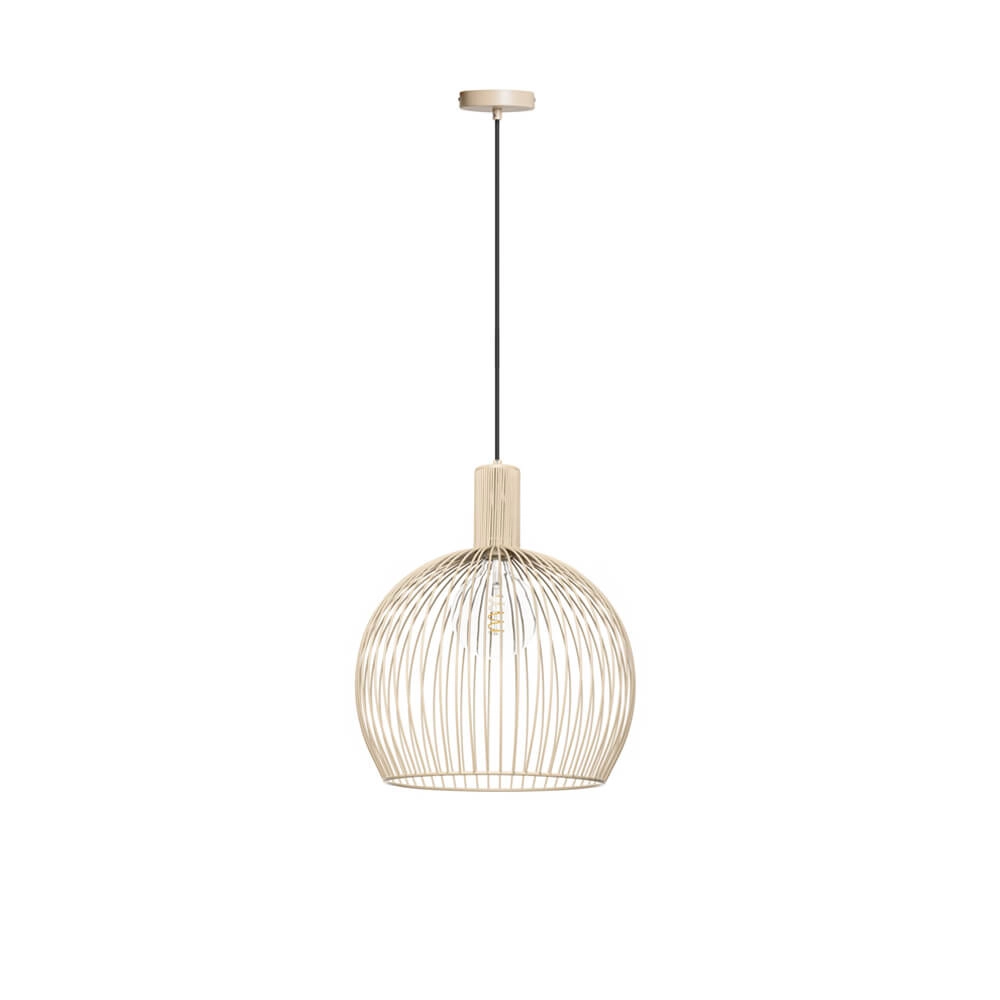 Sand-colored pendant lamp Wire Sand Ø 40cm