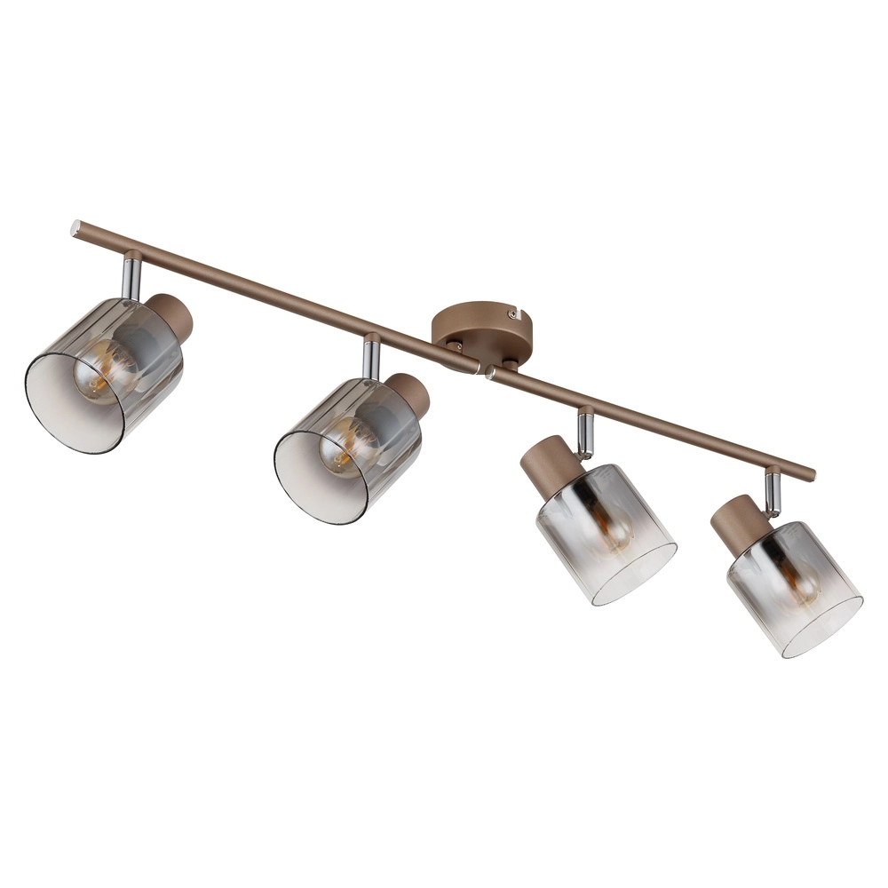 Ceiling lamp Walton 4-light coffee brown Globo 9007371580187