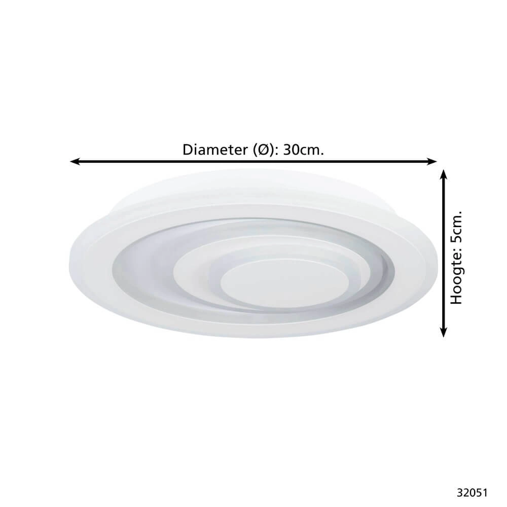 Led ceiling light Palagiano 1 Ø 30cm Eglo 9002759320515