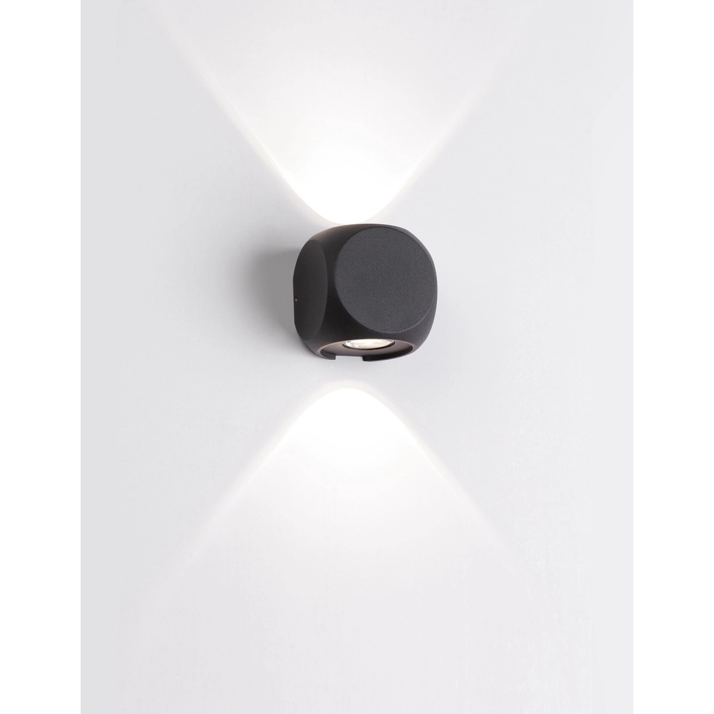 Unique wall lamp Zari 2-light anthracite