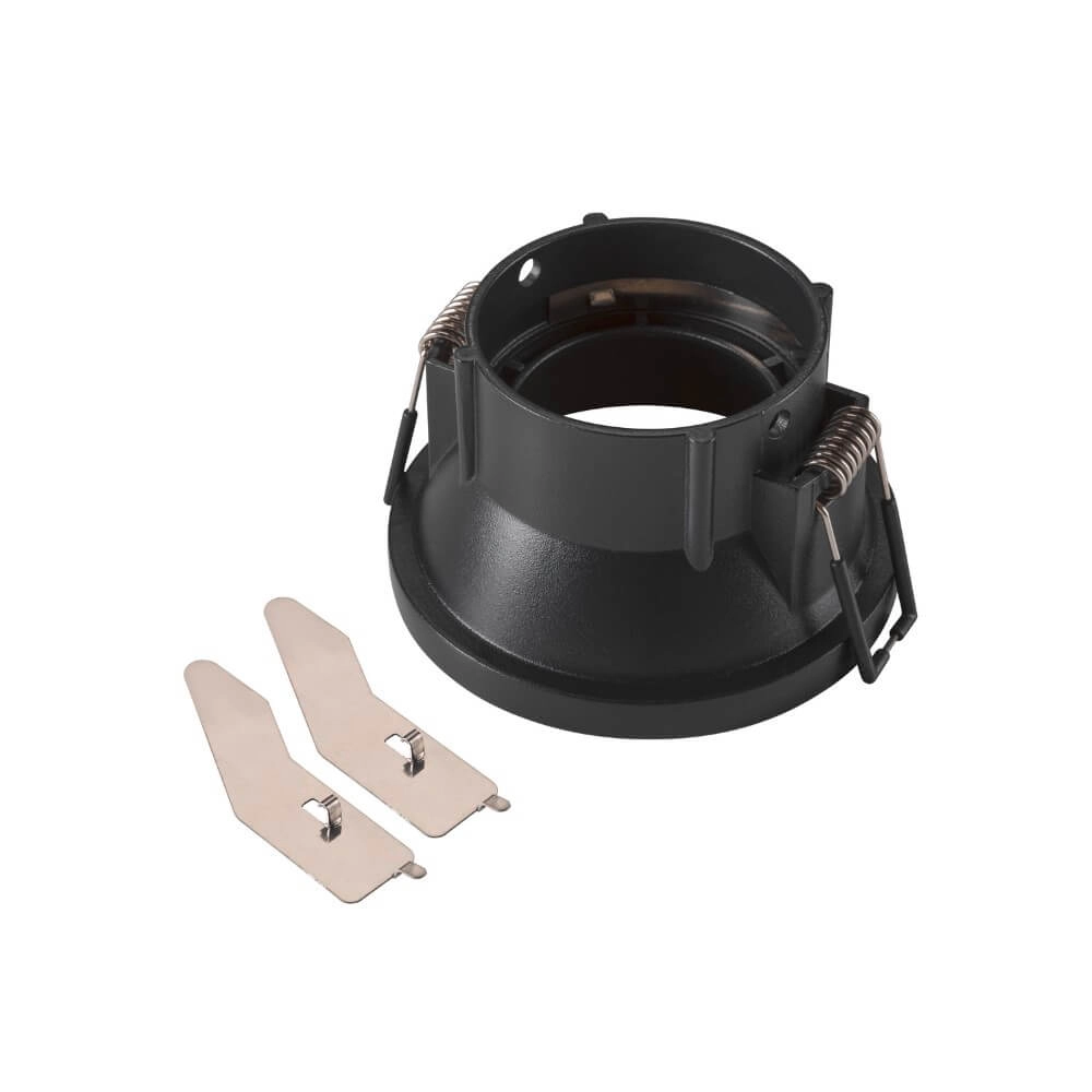 Mounting ring New Tria 75 Round black - recessed with collar - without fitting SLV 4024163277181