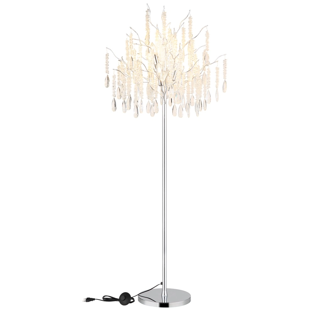 Floor lamp Kinga silver grey Ø 55cm Globo 9007371570010