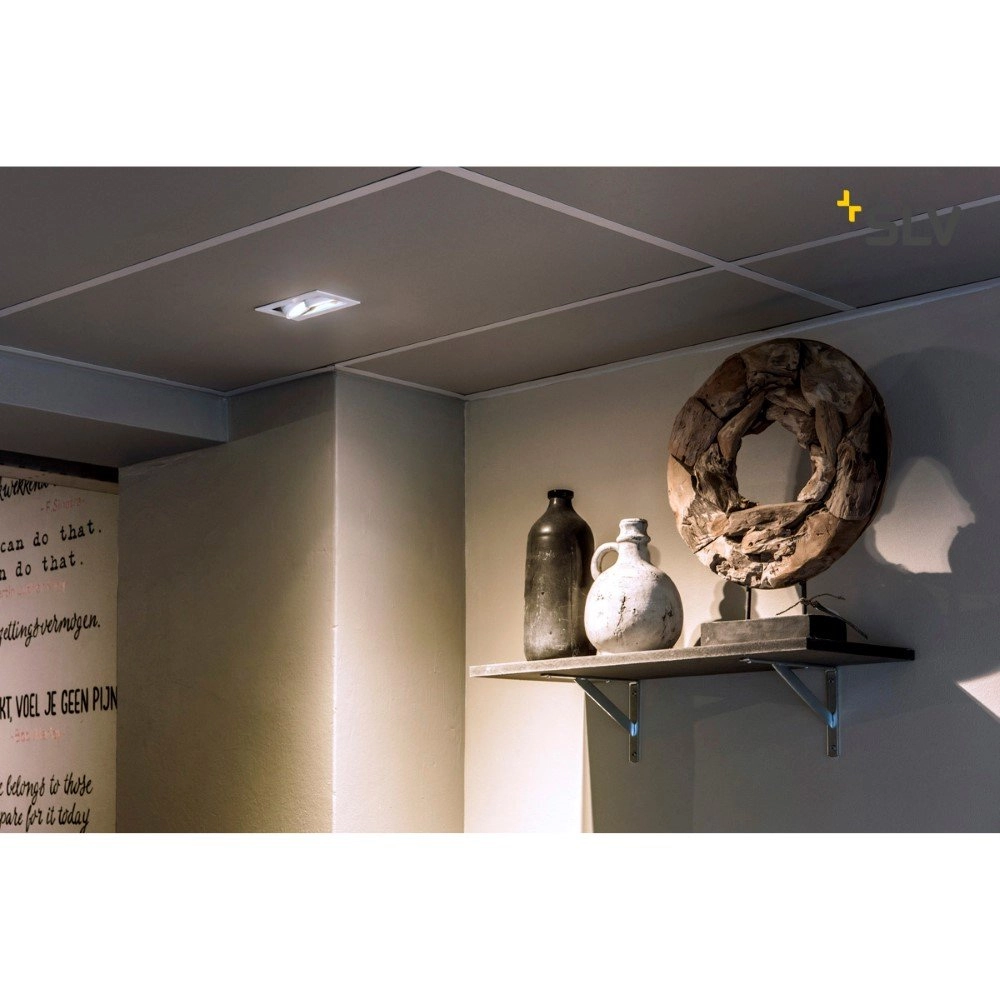 Recessed spotlight Kadux 2 GU10 9cm white SLV 4024163151498