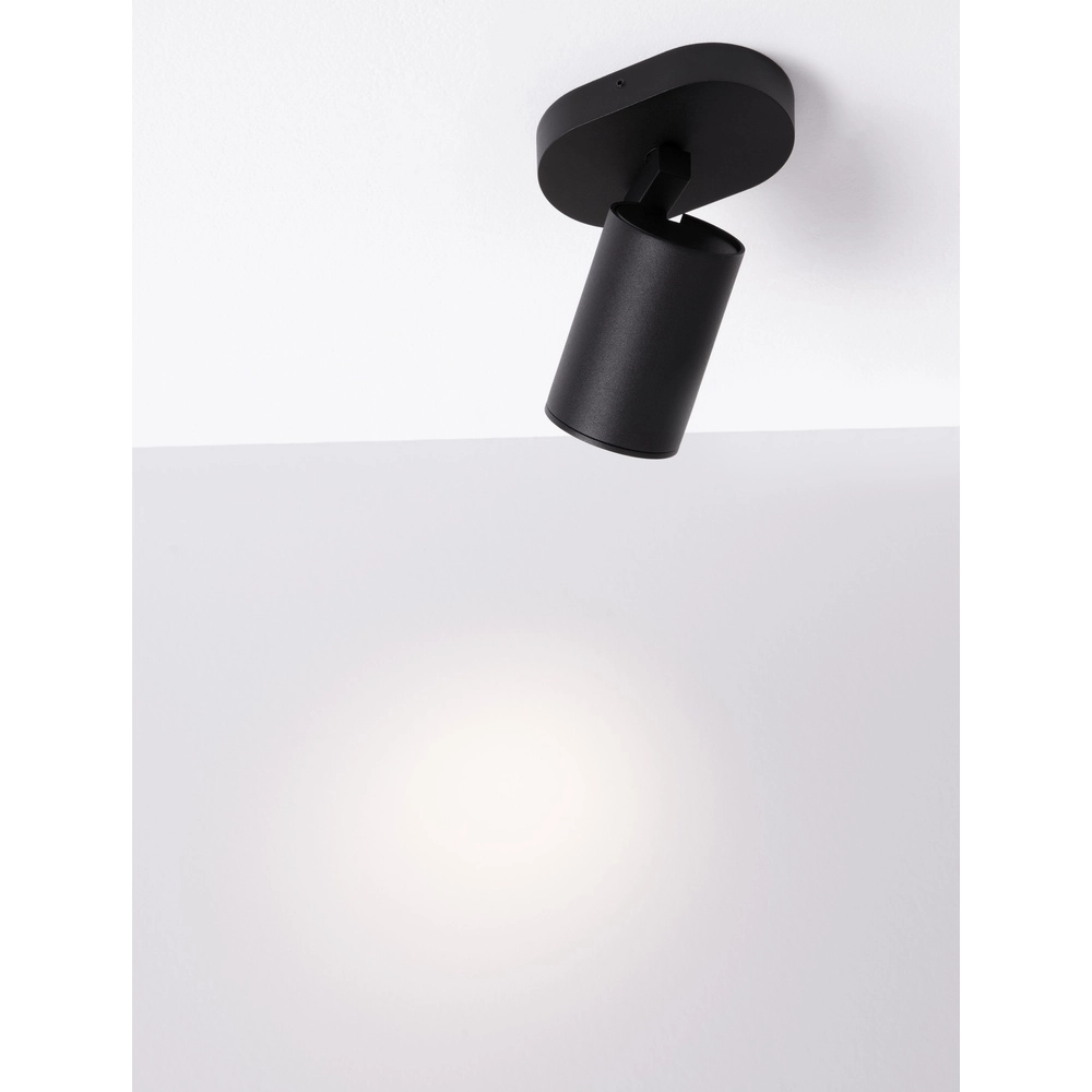 Ceiling spotlight Esto Single Black