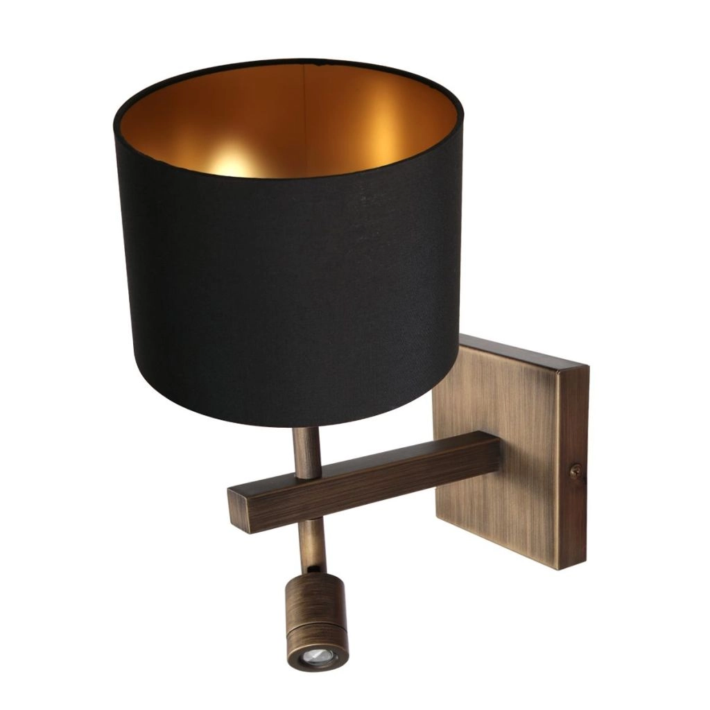Wall lamp Stang with black hood Steinhauer 8712746189643