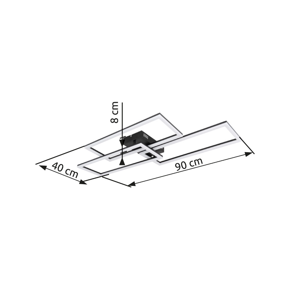 Black ceiling lamp Tiny Design Globo 9007371421879