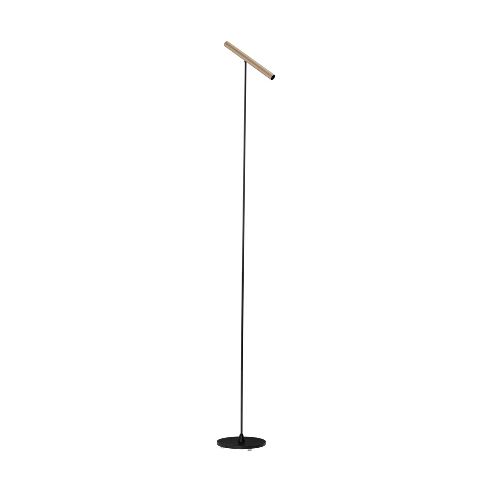Design floor lamp Prato black with mocha brown Lyora 5212017467805