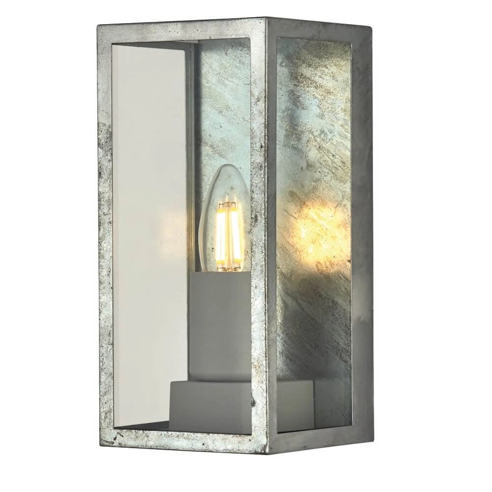 Antique silver outdoor lamp Box II