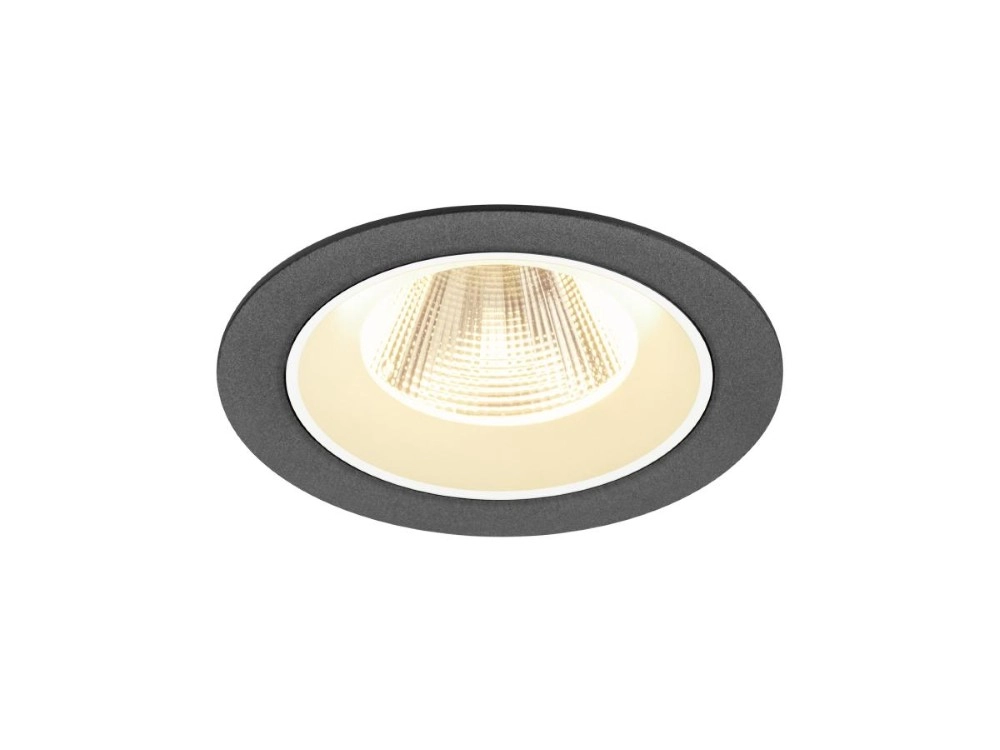 Recessed spotlight Numinos M black/white 3000K - 20deg SLV 4024163311403