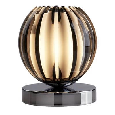 Table lamp Claw 14cm chrome with smoke glass Searchlight 5053423025278