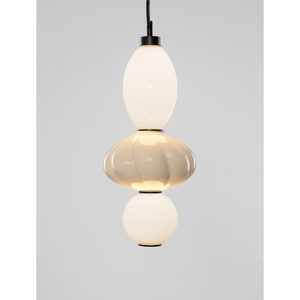 Pendant lamp Oneta white - beige Lyora 5212017473929