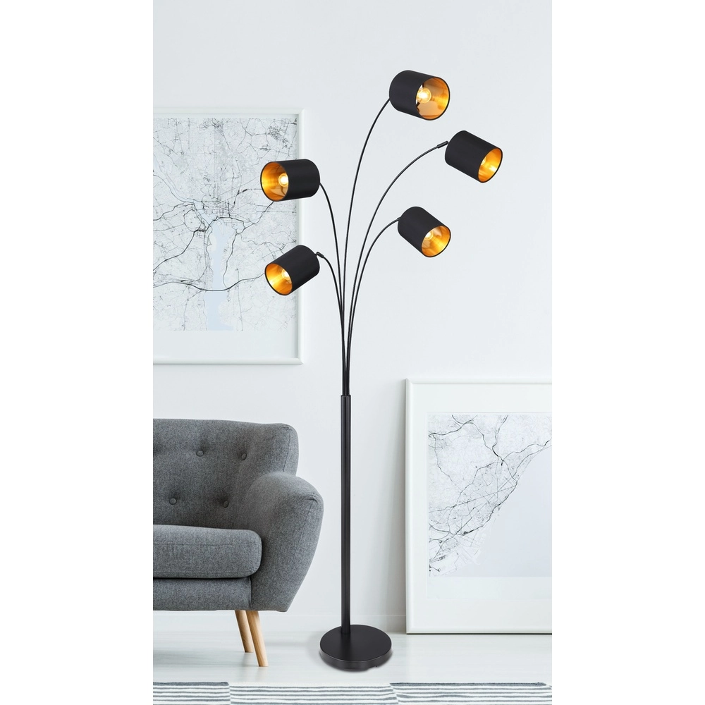 Floor lamp Kaddy Black Globo 9007371410675