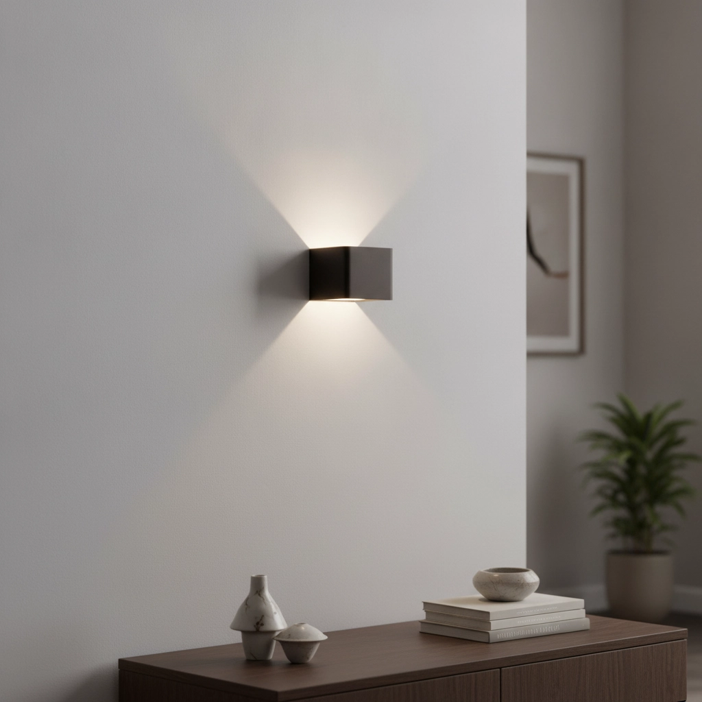 Wall spotlight Epic Square Black