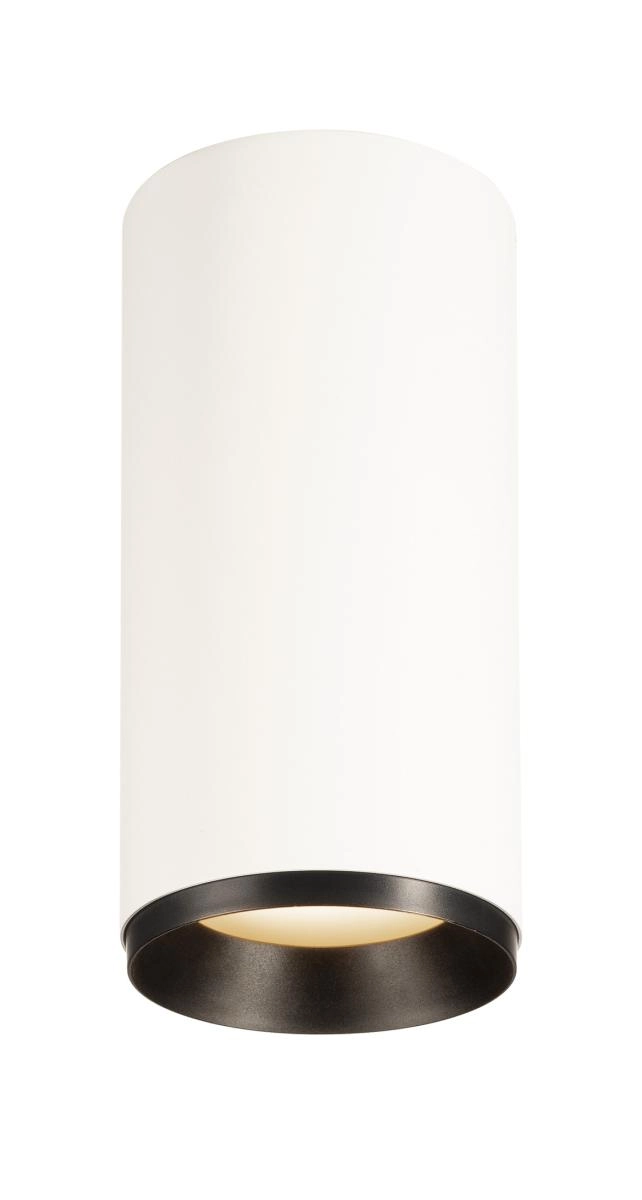 Surface-mounted spot Numinos L Dali cylinder white/black 3000K - 36deg