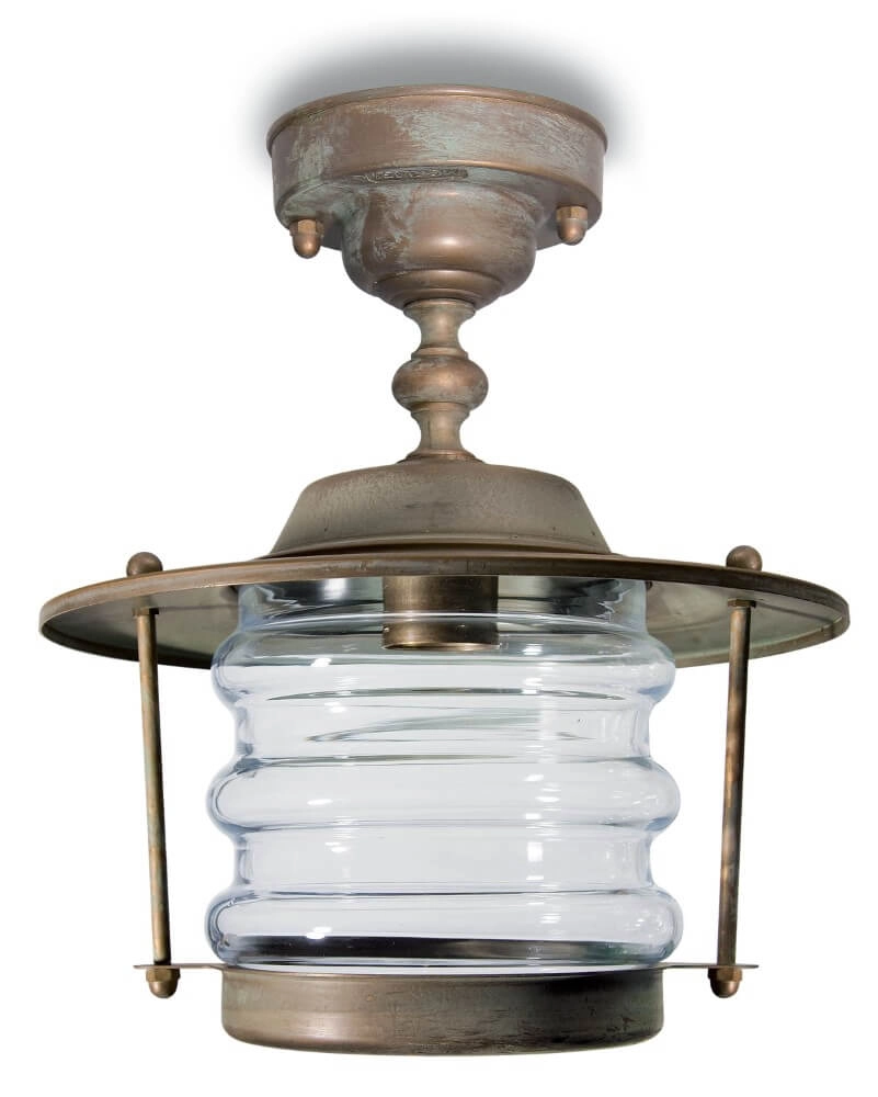 Brass pendant lamp Onda M