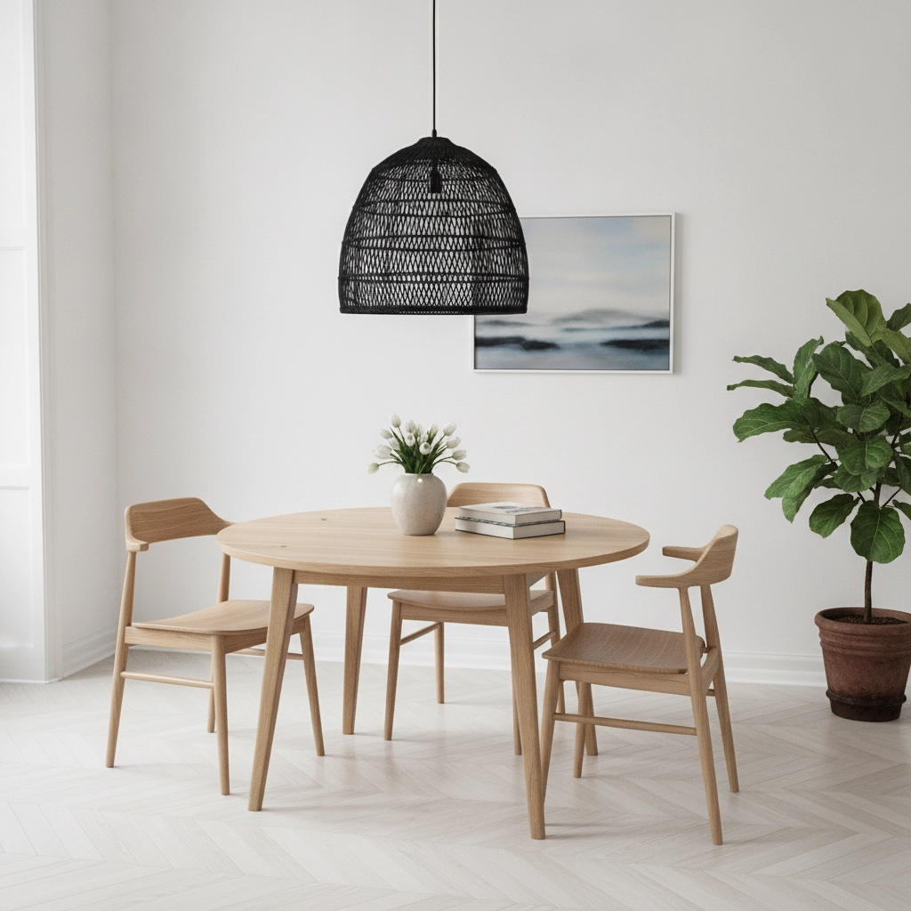 Bohemian pendant lamp Destin rattan Ø 53cm