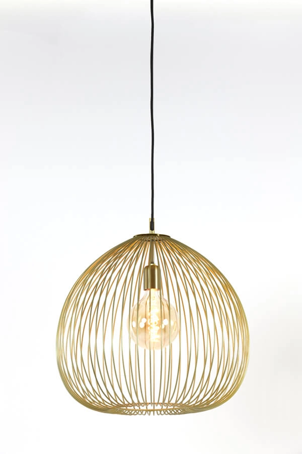 Golden pendant lamp Rilana Ø 45cm Light & Living 8717807649777