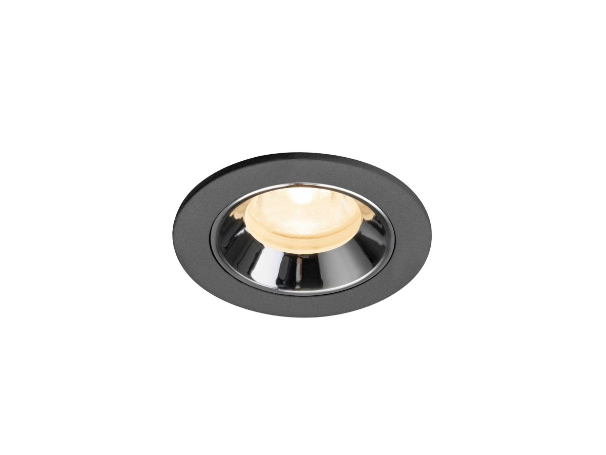 Recessed spotlight Numinos XS black/chrome 2700K - 40deg