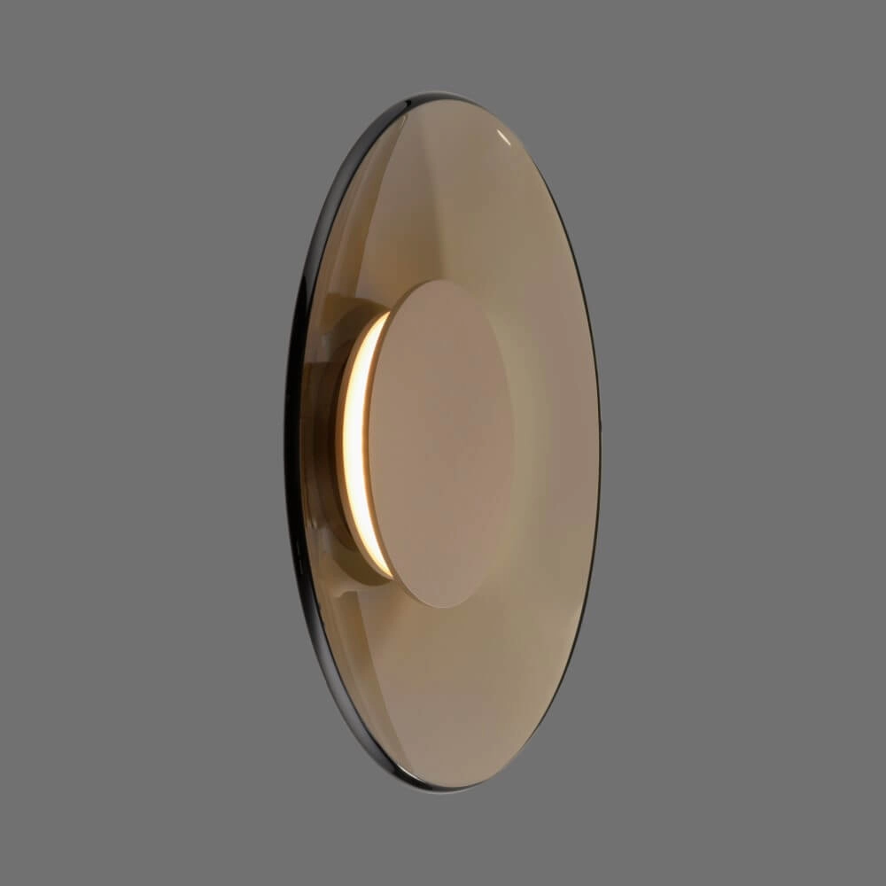 Bronze wall lamp Pure Moon Ø 32cm Paul Neuhaus 4012248386149