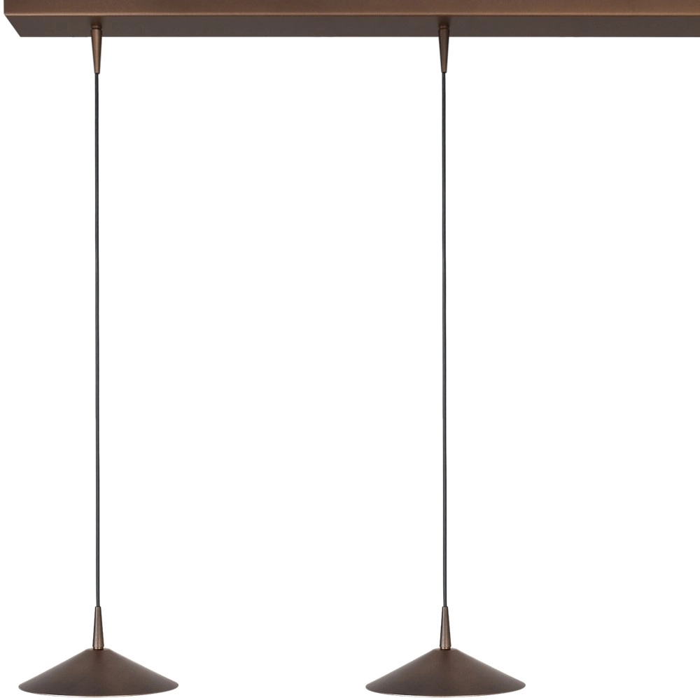 3-light pendant lamp Ceppo cocoa brown Ø 18cm Masterlight 8718121349138