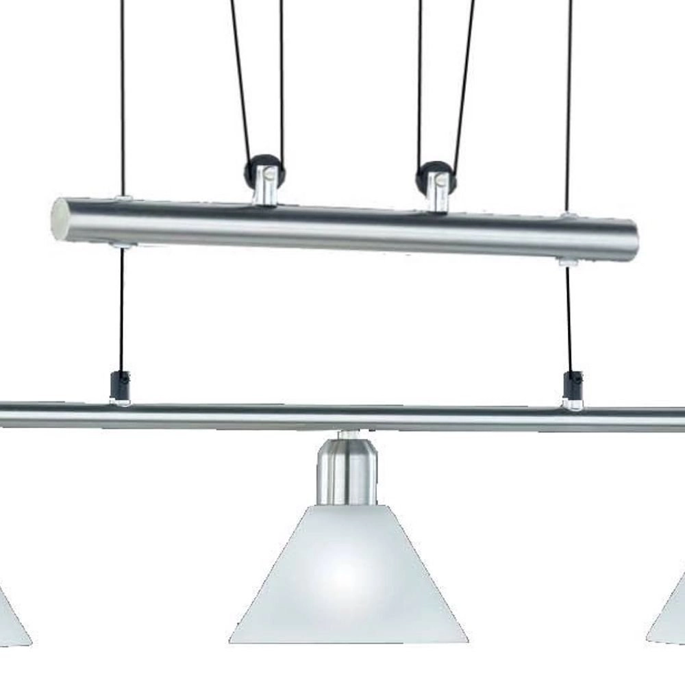 Modern Pendant Lamp Series 3751 3-light nickel matt Trio 4017807137729