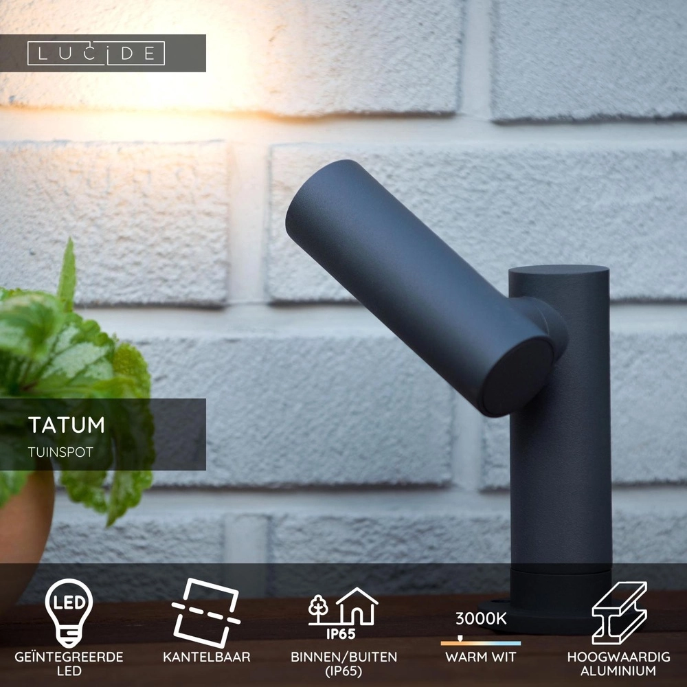 Garden spotlight Tatum anthracite Lucide 5411212271655