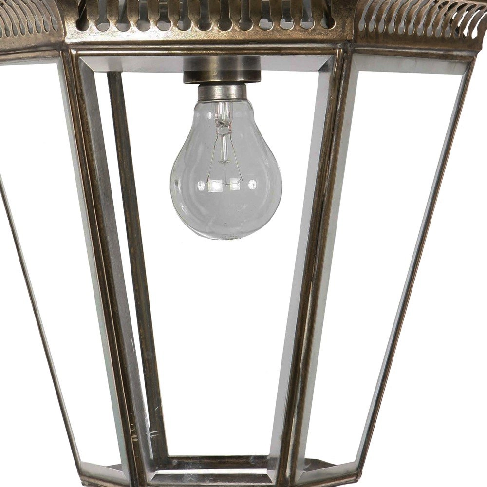 Antique pendant lamp Bevelled antique copper (ant) Limehouse