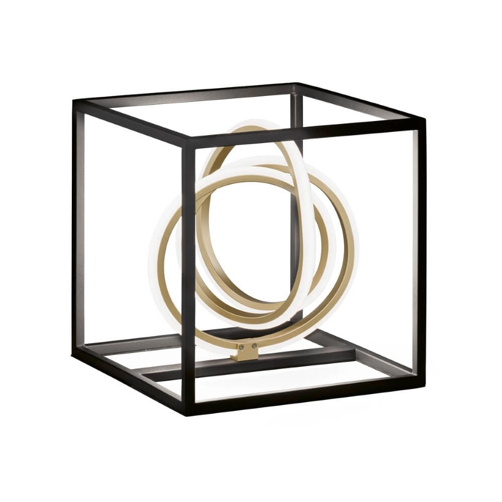 Designer table lamp Gisi black with gold