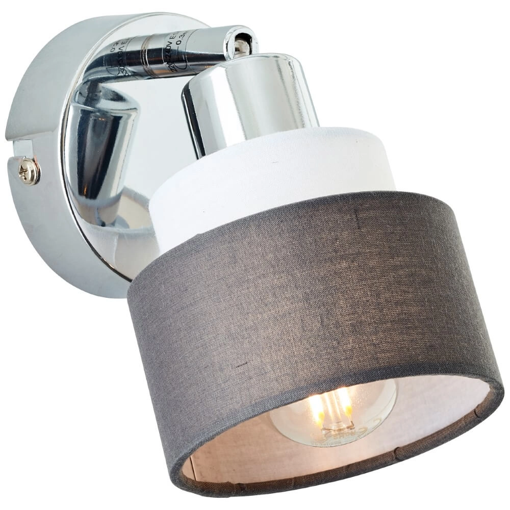 Wall lamp Naples chrome with white